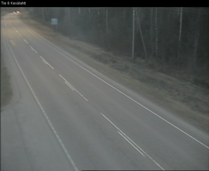 Weather Camera Image Väg 6 Kitee, Kesälax, Kitee, Pohjois-Karjala