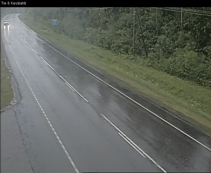 Weather Camera Image Väg 6 Kitee, Kesälax, Kitee, Pohjois-Karjala