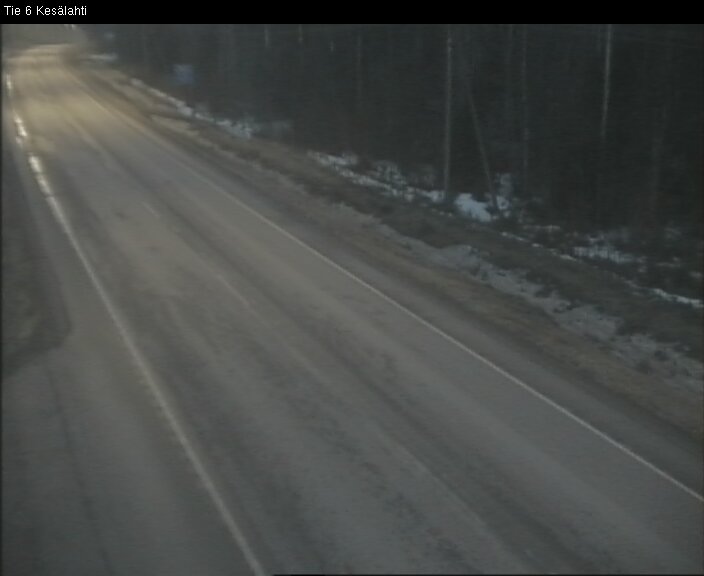 Weather Camera Image Road 6 Kitee, Kesälahti, Kitee, Pohjois-Karjala