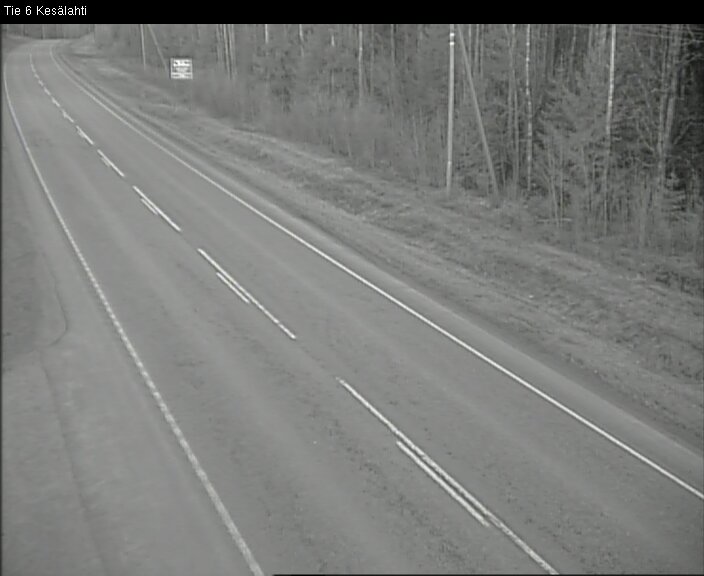 Weather Camera Image Road 6 Kitee, Kesälahti, Kitee, Pohjois-Karjala