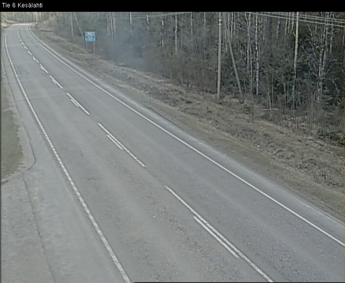 Weather Camera Image Väg 6 Kitee, Kesälax, Kitee, Pohjois-Karjala