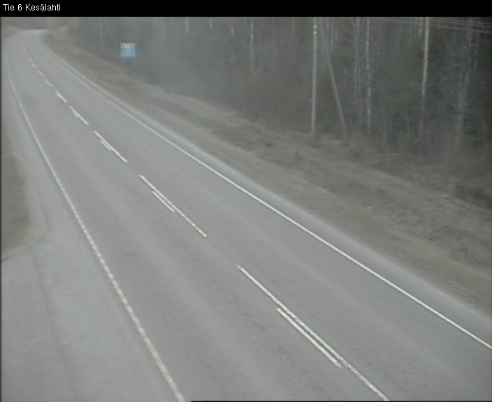 Weather Camera Image Väg 6 Kitee, Kesälax, Kitee, Pohjois-Karjala