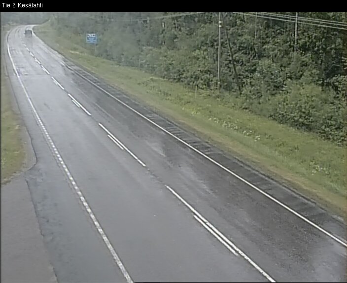 Weather Camera Image Väg 6 Kitee, Kesälax, Kitee, Pohjois-Karjala
