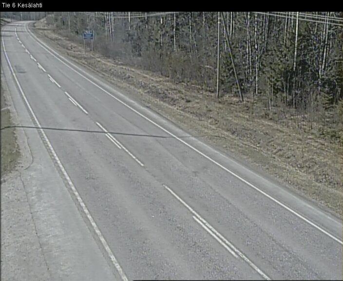 Weather Camera Image Väg 6 Kitee, Kesälax, Kitee, Pohjois-Karjala