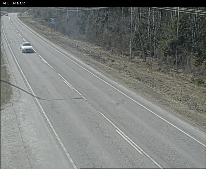 Weather Camera Image Väg 6 Kitee, Kesälax, Kitee, Pohjois-Karjala