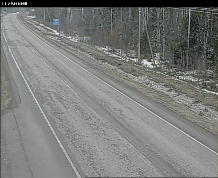 Weather Camera Image Road 6 Kitee, Kesälahti, Kitee, Pohjois-Karjala