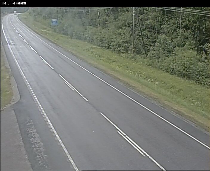 Weather Camera Image Väg 6 Kitee, Kesälax, Kitee, Pohjois-Karjala