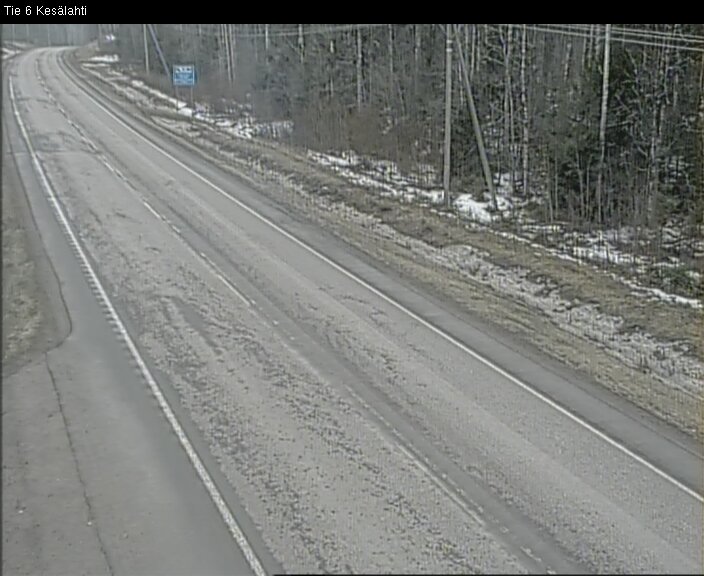 Weather Camera Image Road 6 Kitee, Kesälahti, Kitee, Pohjois-Karjala