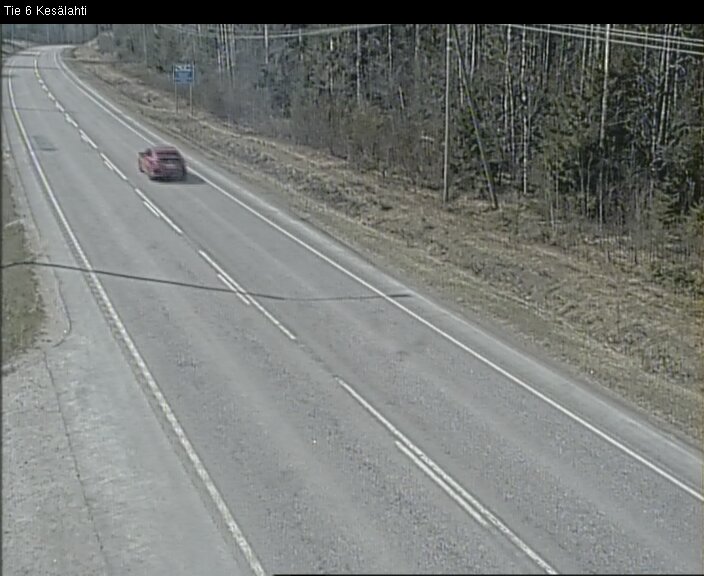 Weather Camera Image Väg 6 Kitee, Kesälax, Kitee, Pohjois-Karjala