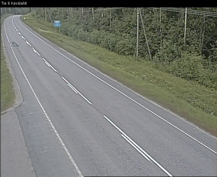 Weather Camera Image Road 6 Kitee, Kesälahti, Kitee, Pohjois-Karjala