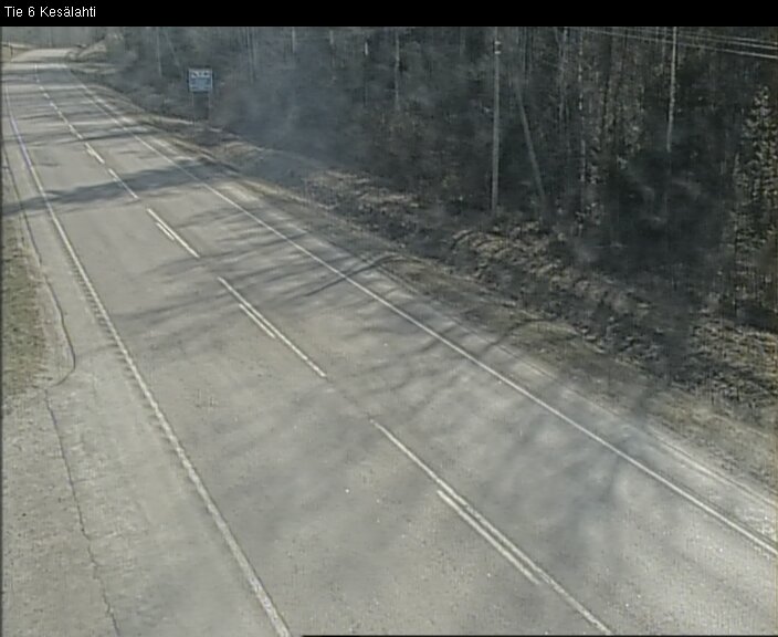 Weather Camera Image Väg 6 Kitee, Kesälax, Kitee, Pohjois-Karjala