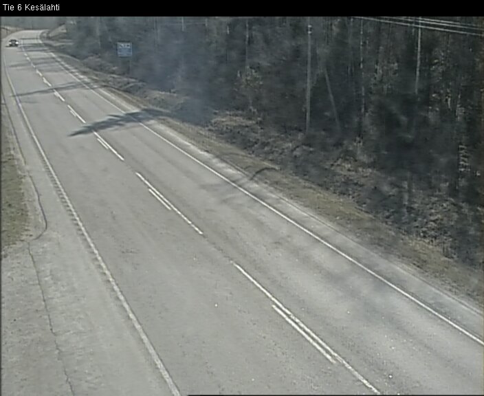 Weather Camera Image Väg 6 Kitee, Kesälax, Kitee, Pohjois-Karjala