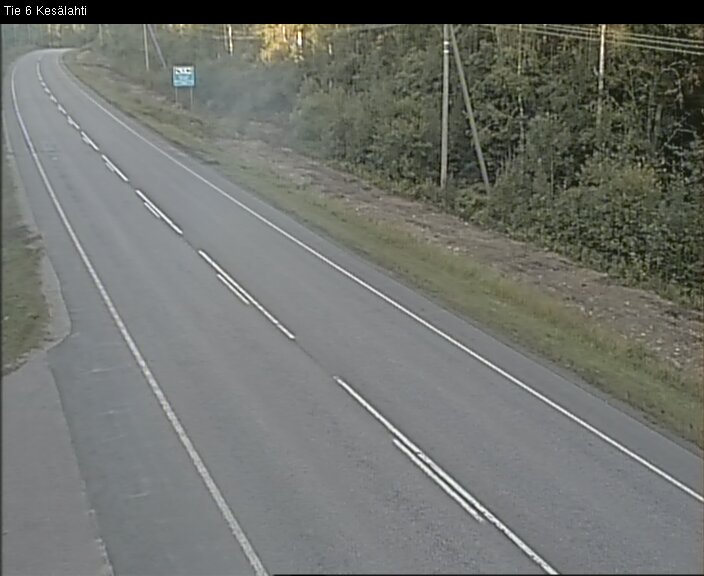 Weather Camera Image Road 6 Kitee, Kesälahti, Kitee, Pohjois-Karjala