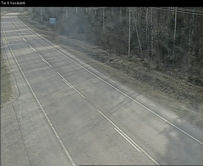 Weather Camera Image Väg 6 Kitee, Kesälax, Kitee, Pohjois-Karjala