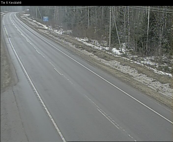 Weather Camera Image Väg 6 Kitee, Kesälax, Kitee, Pohjois-Karjala