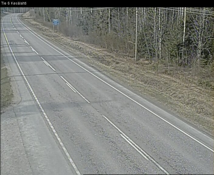 Weather Camera Image Väg 6 Kitee, Kesälax, Kitee, Pohjois-Karjala