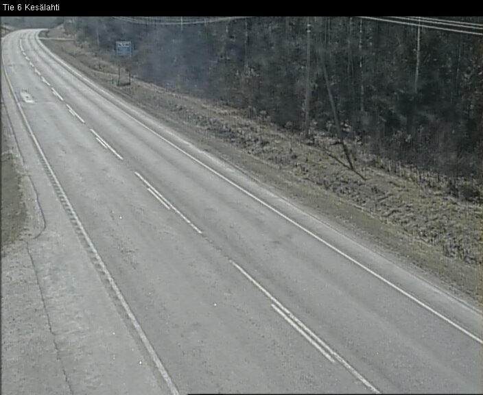 Weather Camera Image Väg 6 Kitee, Kesälax, Kitee, Pohjois-Karjala