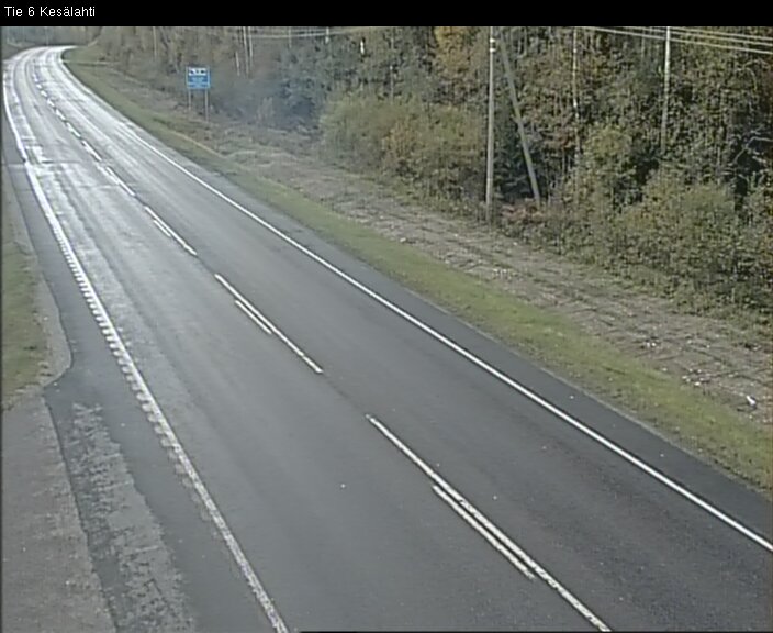 Weather Camera Image Väg 6 Kitee, Kesälax, Kitee, Pohjois-Karjala