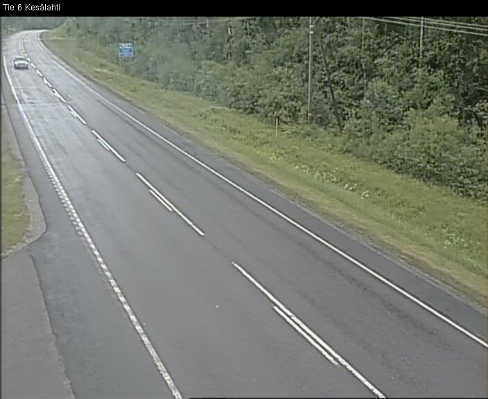 Weather Camera Image Väg 6 Kitee, Kesälax, Kitee, Pohjois-Karjala
