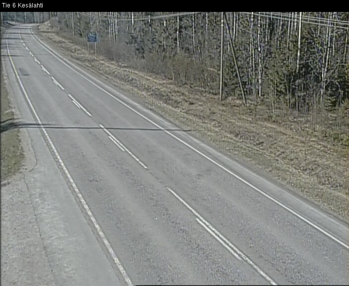 Weather Camera Image Väg 6 Kitee, Kesälax, Kitee, Pohjois-Karjala