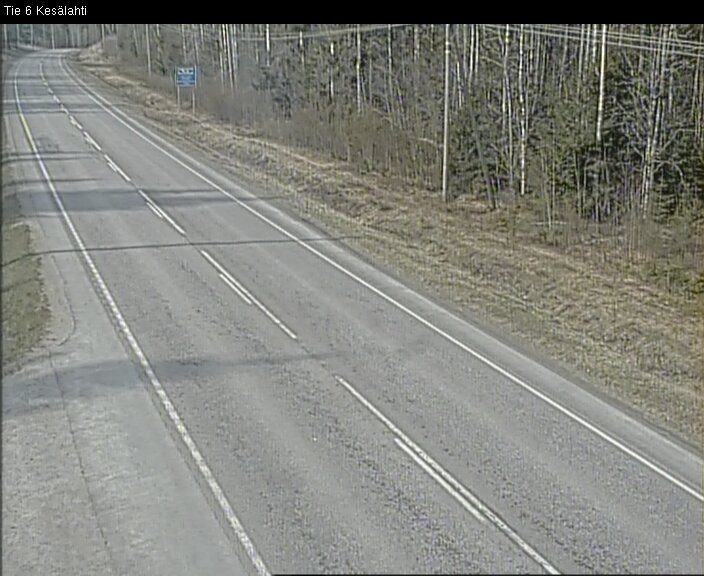 Weather Camera Image Väg 6 Kitee, Kesälax, Kitee, Pohjois-Karjala