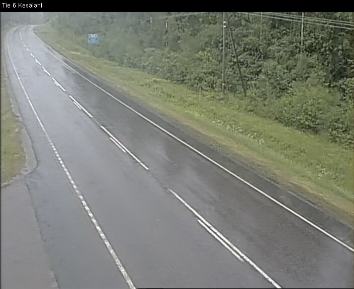Weather Camera Image Väg 6 Kitee, Kesälax, Kitee, Pohjois-Karjala