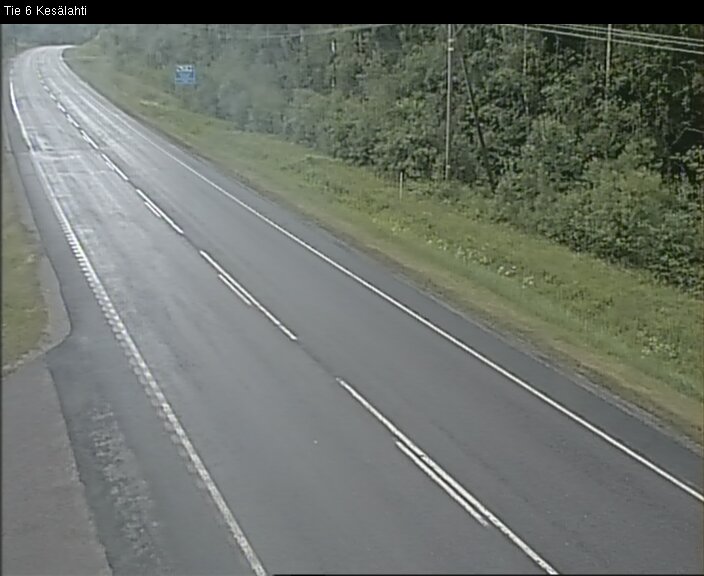 Weather Camera Image Väg 6 Kitee, Kesälax, Kitee, Pohjois-Karjala
