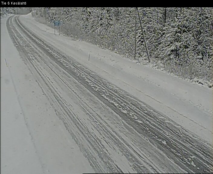 Weather Camera Image Väg 6 Kitee, Kesälax, Kitee, Pohjois-Karjala