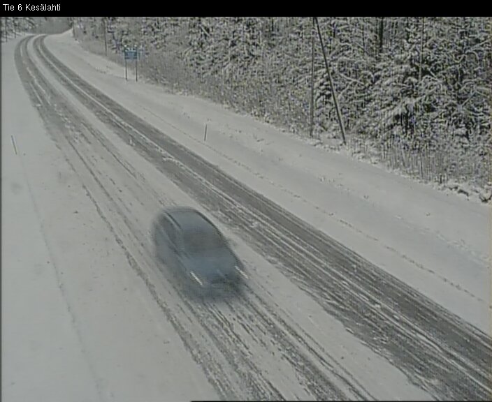 Weather Camera Image Väg 6 Kitee, Kesälax, Kitee, Pohjois-Karjala
