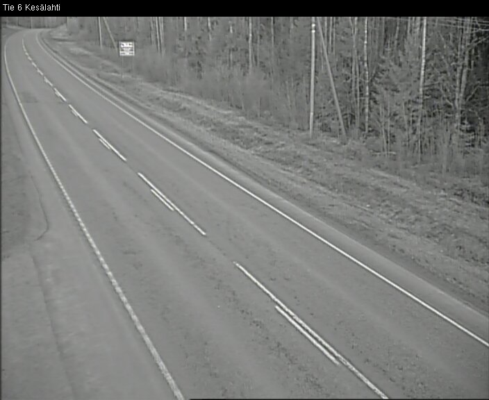 Weather Camera Image Road 6 Kitee, Kesälahti, Kitee, Pohjois-Karjala
