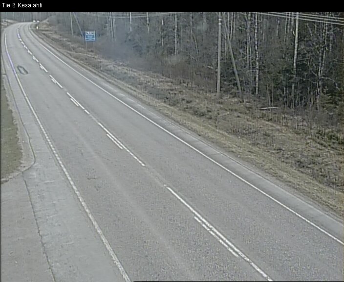 Weather Camera Image Road 6 Kitee, Kesälahti, Kitee, Pohjois-Karjala