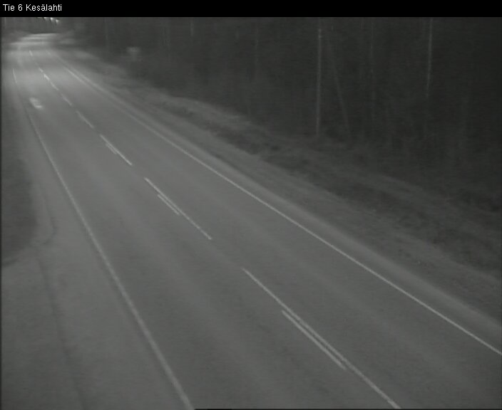 Weather Camera Image Väg 6 Kitee, Kesälax, Kitee, Pohjois-Karjala