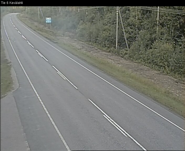 Weather Camera Image Väg 6 Kitee, Kesälax, Kitee, Pohjois-Karjala