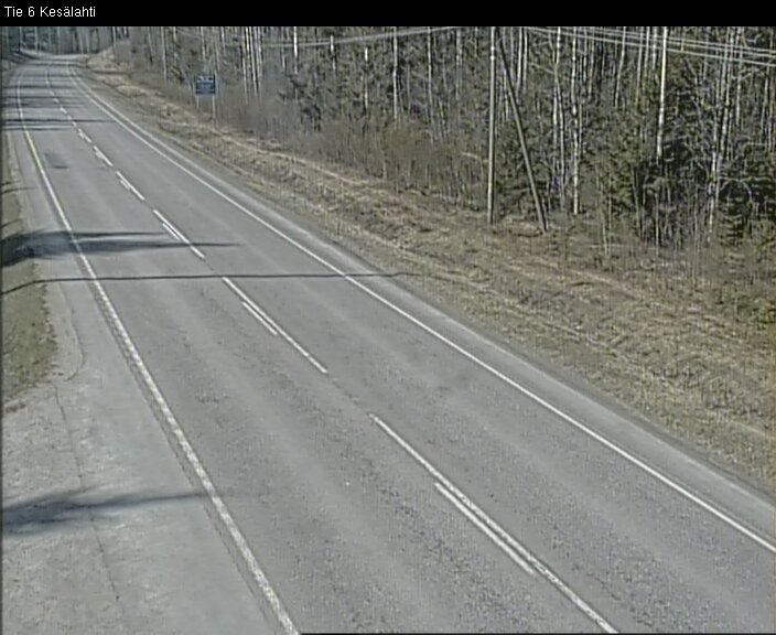 Weather Camera Image Väg 6 Kitee, Kesälax, Kitee, Pohjois-Karjala