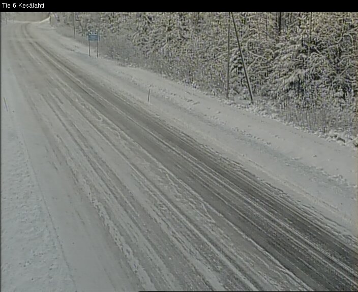 Weather Camera Image Väg 6 Kitee, Kesälax, Kitee, Pohjois-Karjala