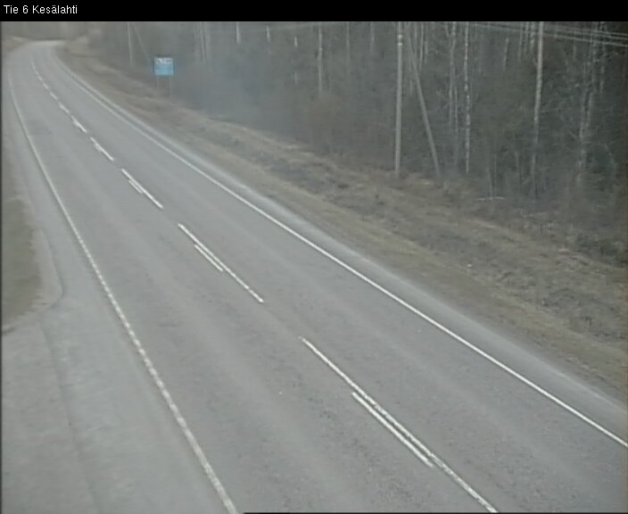 Weather Camera Image Väg 6 Kitee, Kesälax, Kitee, Pohjois-Karjala