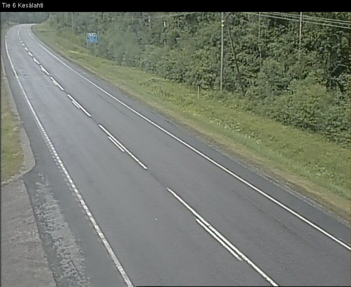 Weather Camera Image Väg 6 Kitee, Kesälax, Kitee, Pohjois-Karjala