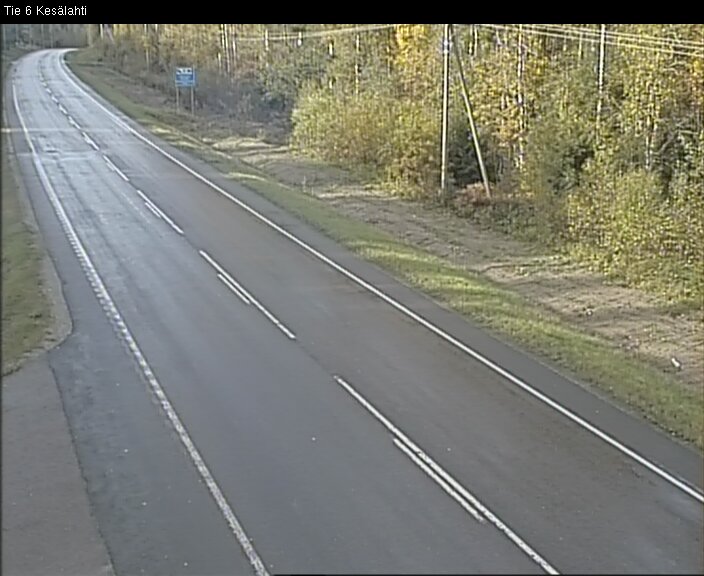 Weather Camera Image Road 6 Kitee, Kesälahti, Kitee, Pohjois-Karjala