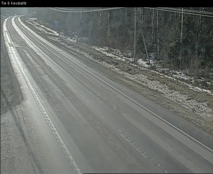 Weather Camera Image Väg 6 Kitee, Kesälax, Kitee, Pohjois-Karjala