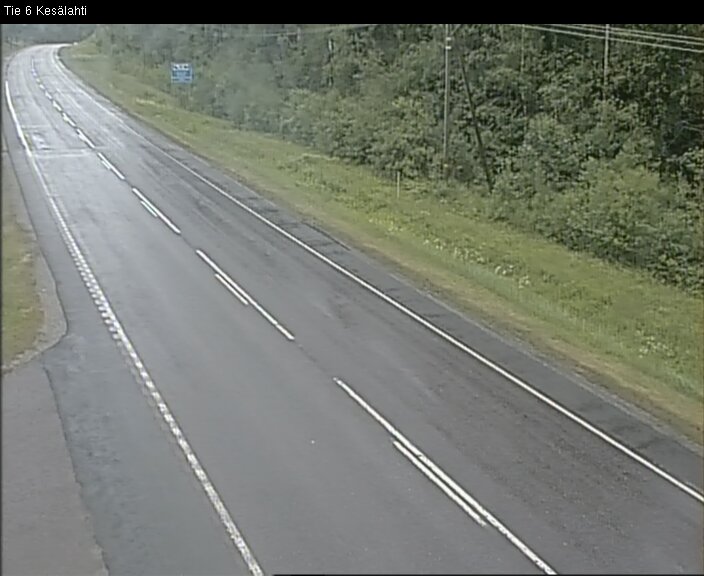 Weather Camera Image Väg 6 Kitee, Kesälax, Kitee, Pohjois-Karjala