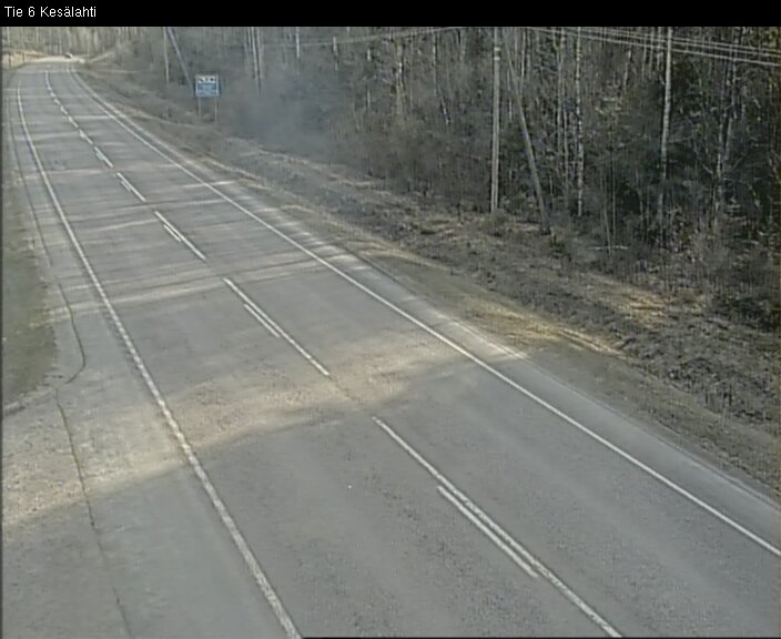 Weather Camera Image Väg 6 Kitee, Kesälax, Kitee, Pohjois-Karjala