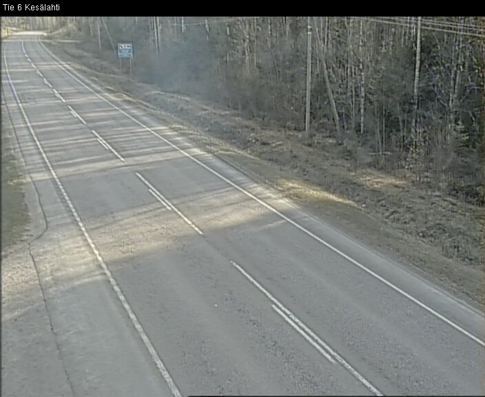 Weather Camera Image Väg 6 Kitee, Kesälax, Kitee, Pohjois-Karjala