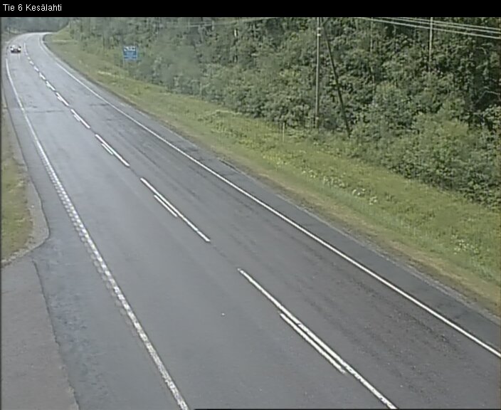 Weather Camera Image Väg 6 Kitee, Kesälax, Kitee, Pohjois-Karjala