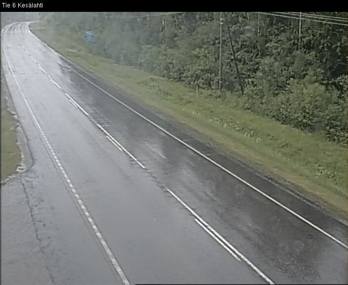 Weather Camera Image Väg 6 Kitee, Kesälax, Kitee, Pohjois-Karjala