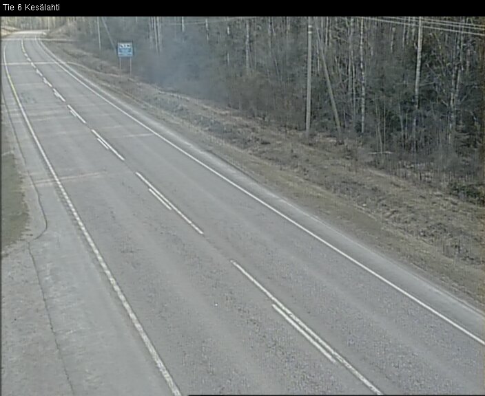 Weather Camera Image Väg 6 Kitee, Kesälax, Kitee, Pohjois-Karjala