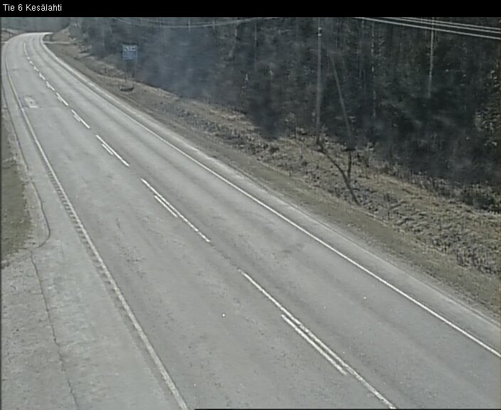 Weather Camera Image Väg 6 Kitee, Kesälax, Kitee, Pohjois-Karjala