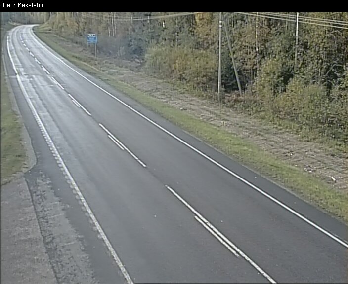 Weather Camera Image Väg 6 Kitee, Kesälax, Kitee, Pohjois-Karjala