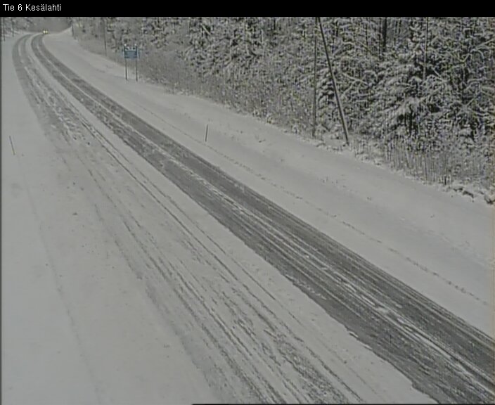 Weather Camera Image Väg 6 Kitee, Kesälax, Kitee, Pohjois-Karjala