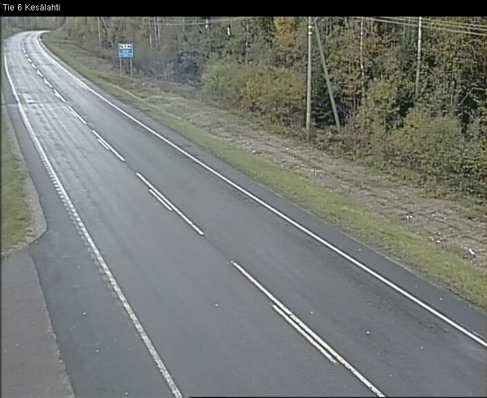 Weather Camera Image Väg 6 Kitee, Kesälax, Kitee, Pohjois-Karjala