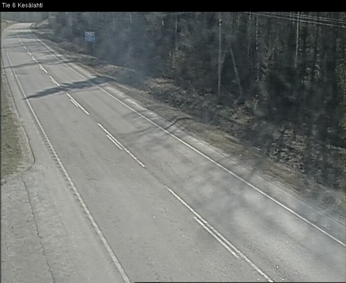 Weather Camera Image Väg 6 Kitee, Kesälax, Kitee, Pohjois-Karjala